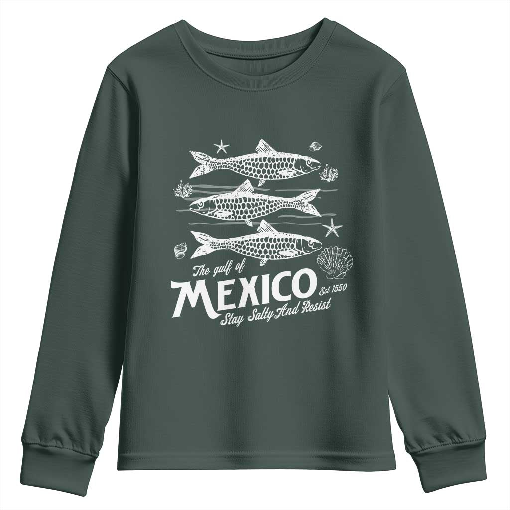 Gulf of Mexico Youth Sweatshirt Golfo de México 1550 Texas Alabama Florida Beach