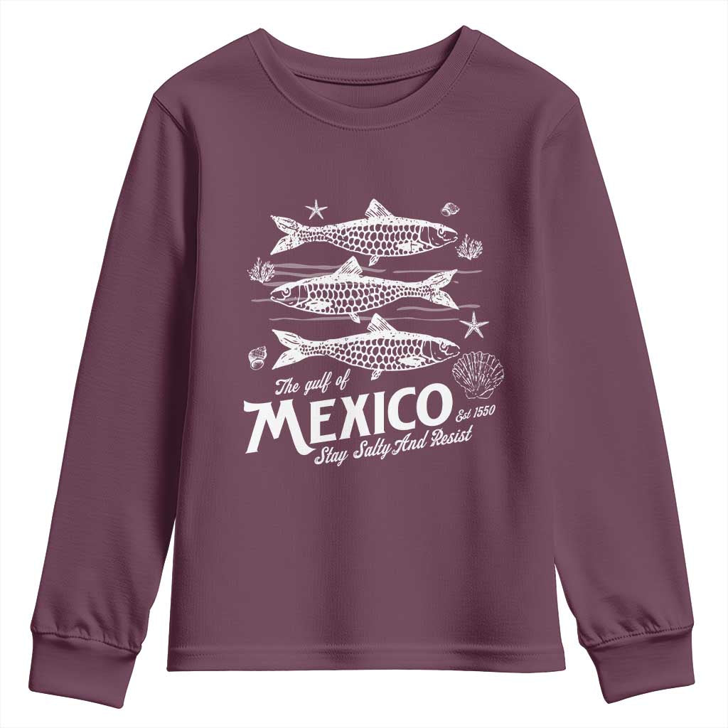Gulf of Mexico Youth Sweatshirt Golfo de México 1550 Texas Alabama Florida Beach
