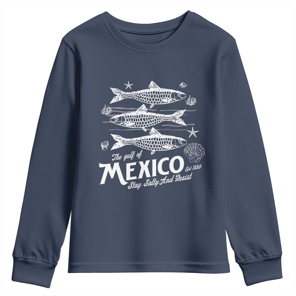 Gulf of Mexico Youth Sweatshirt Golfo de México 1550 Texas Alabama Florida Beach
