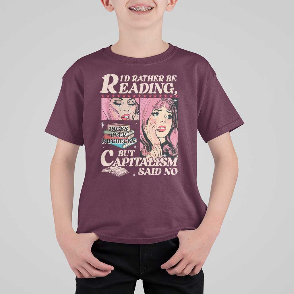Funny Reading T Shirt For Kid Hilarious Bookworm Book Lover Reader Gift TS10