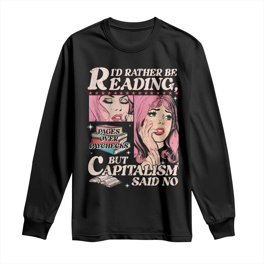 Funny Reading Long Sleeve Shirt Hilarious Bookworm Book Lover Reader Gift TS10