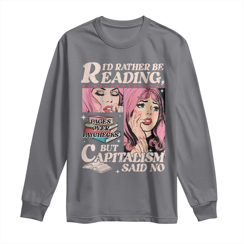 Funny Reading Long Sleeve Shirt Hilarious Bookworm Book Lover Reader Gift TS10