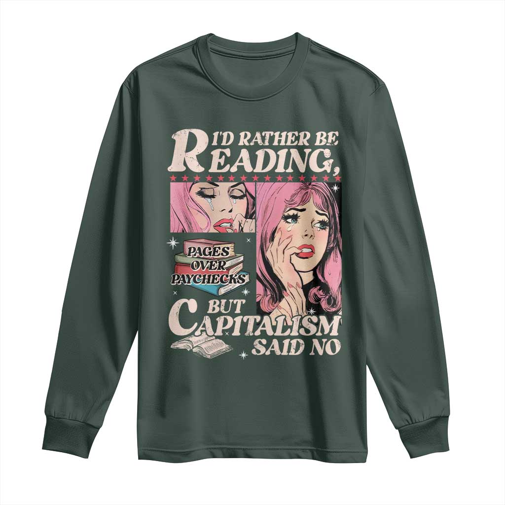 Funny Reading Long Sleeve Shirt Hilarious Bookworm Book Lover Reader Gift TS10