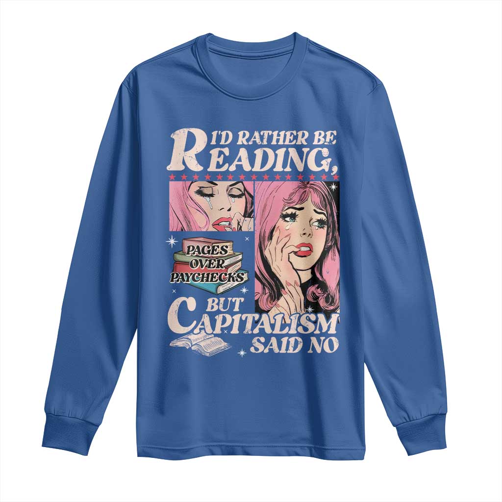 Funny Reading Long Sleeve Shirt Hilarious Bookworm Book Lover Reader Gift TS10