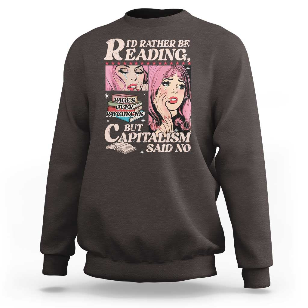Funny Reading Sweatshirt Hilarious Bookworm Book Lover Reader Gift TS10