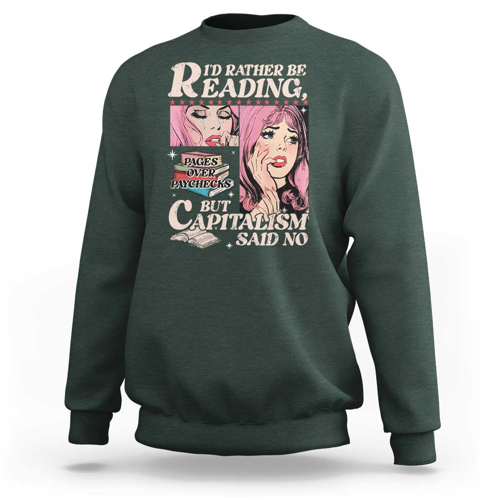 Funny Reading Sweatshirt Hilarious Bookworm Book Lover Reader Gift TS10