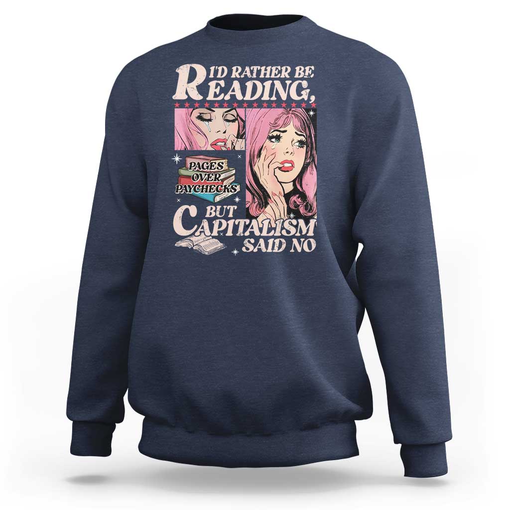 Funny Reading Sweatshirt Hilarious Bookworm Book Lover Reader Gift TS10