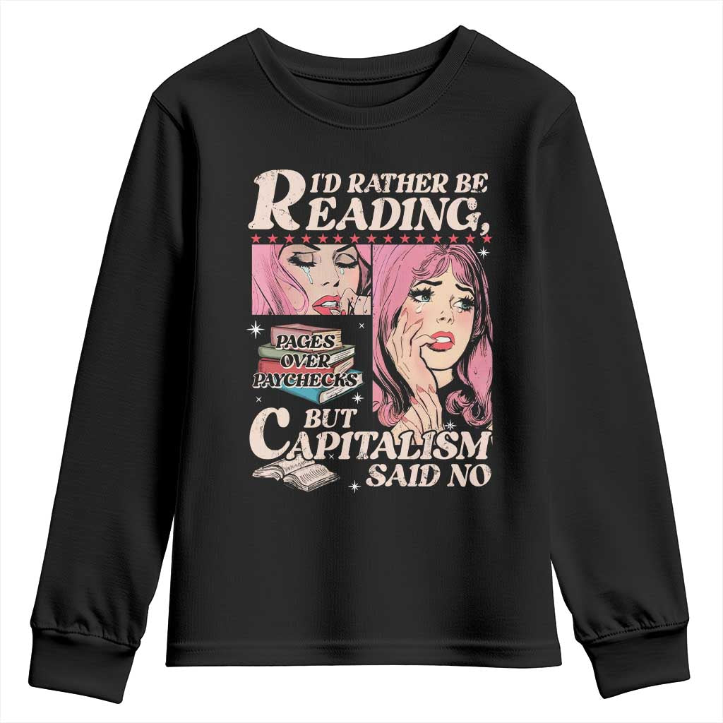 Funny Reading Youth Sweatshirt Hilarious Bookworm Book Lover Reader Gift TS10