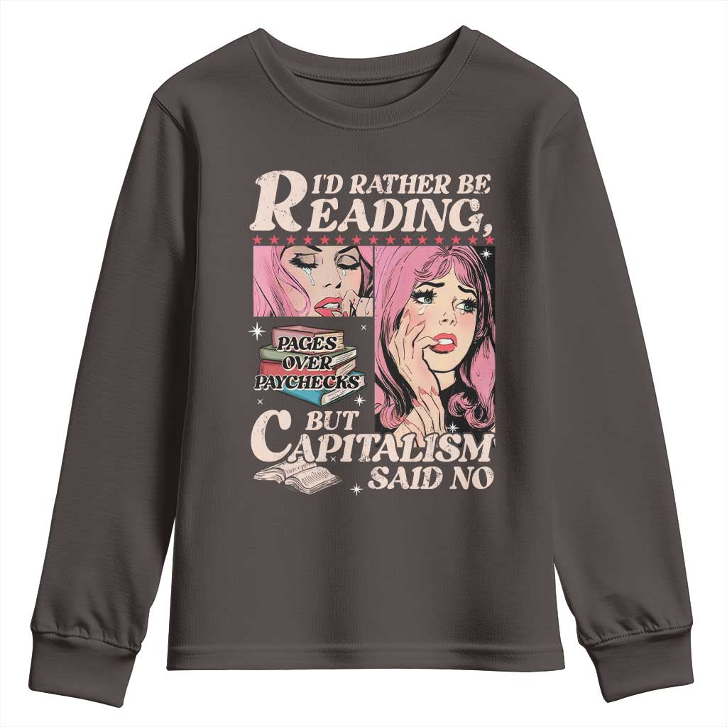 Funny Reading Youth Sweatshirt Hilarious Bookworm Book Lover Reader Gift TS10
