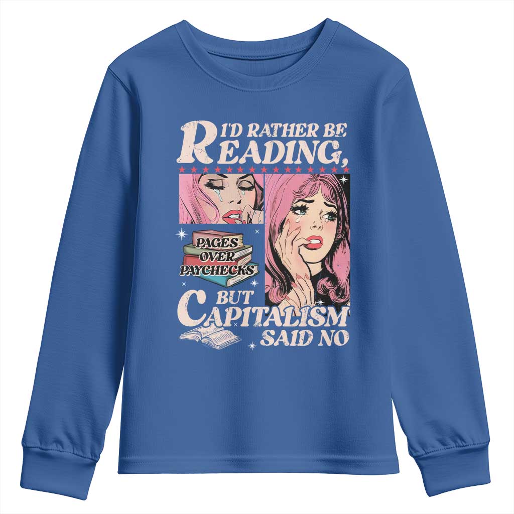 Funny Reading Youth Sweatshirt Hilarious Bookworm Book Lover Reader Gift TS10