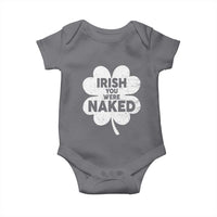 Funny St Patricks Day Baby Onesie Irish You Were Naked Vintage Clover Shamrock