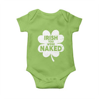 Funny St Patricks Day Baby Onesie Irish You Were Naked Vintage Clover Shamrock