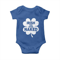 Funny St Patricks Day Baby Onesie Irish You Were Naked Vintage Clover Shamrock