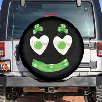 Funny Irish St Patricks Day Shamrock Spare Tire Cover Green Eggs Smile Brunch Breakfast