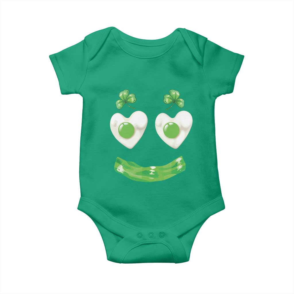 Funny Irish St Patricks Day Shamrock Baby Onesie Green Eggs Smile Brunch Breakfast