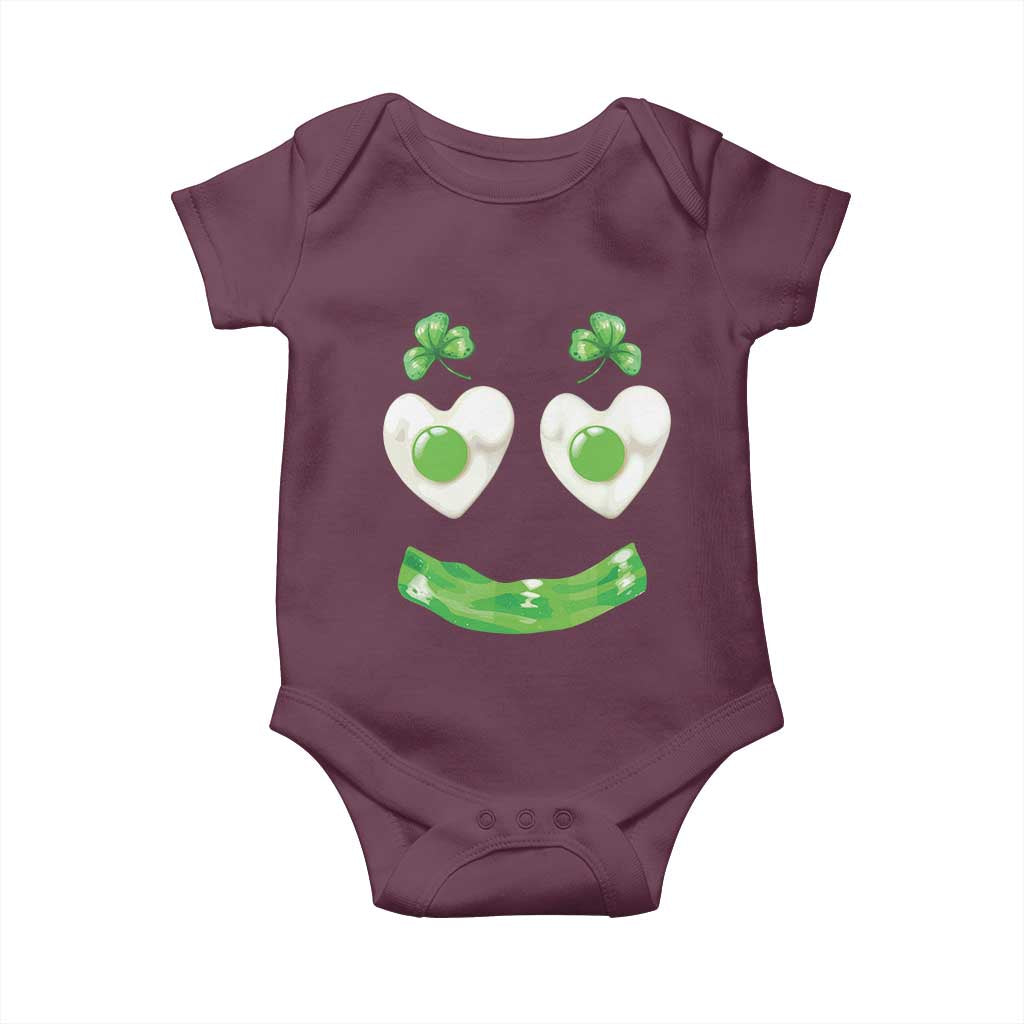 Funny Irish St Patricks Day Shamrock Baby Onesie Green Eggs Smile Brunch Breakfast