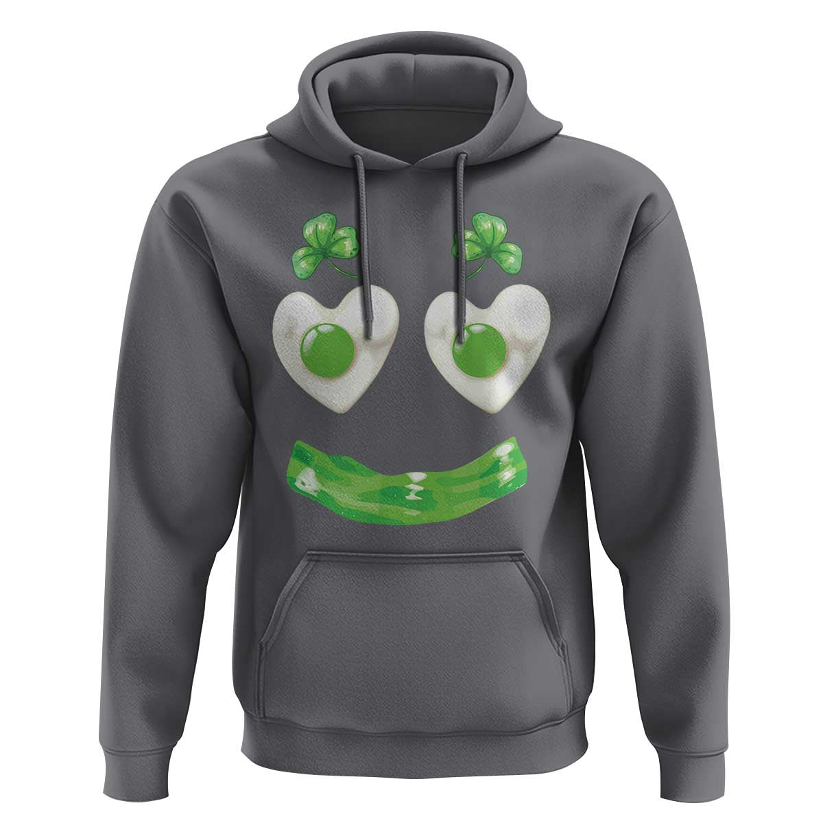 Funny Irish St Patricks Day Shamrock Hoodie Green Eggs Smile Brunch Breakfast