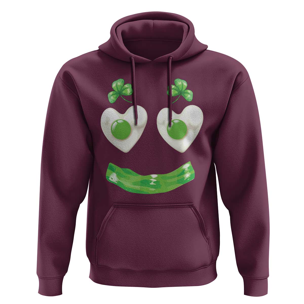 Funny Irish St Patricks Day Shamrock Hoodie Green Eggs Smile Brunch Breakfast