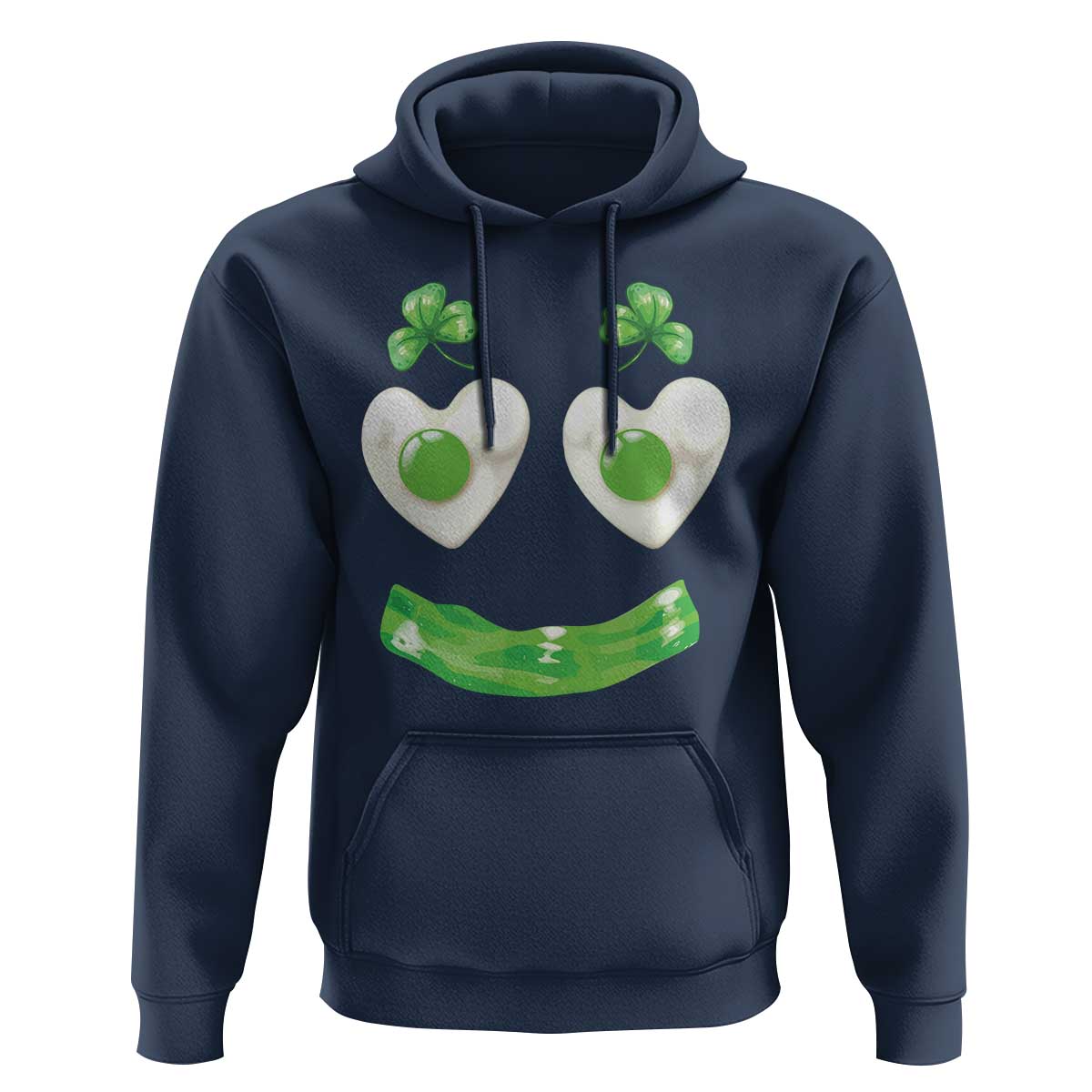 Funny Irish St Patricks Day Shamrock Hoodie Green Eggs Smile Brunch Breakfast