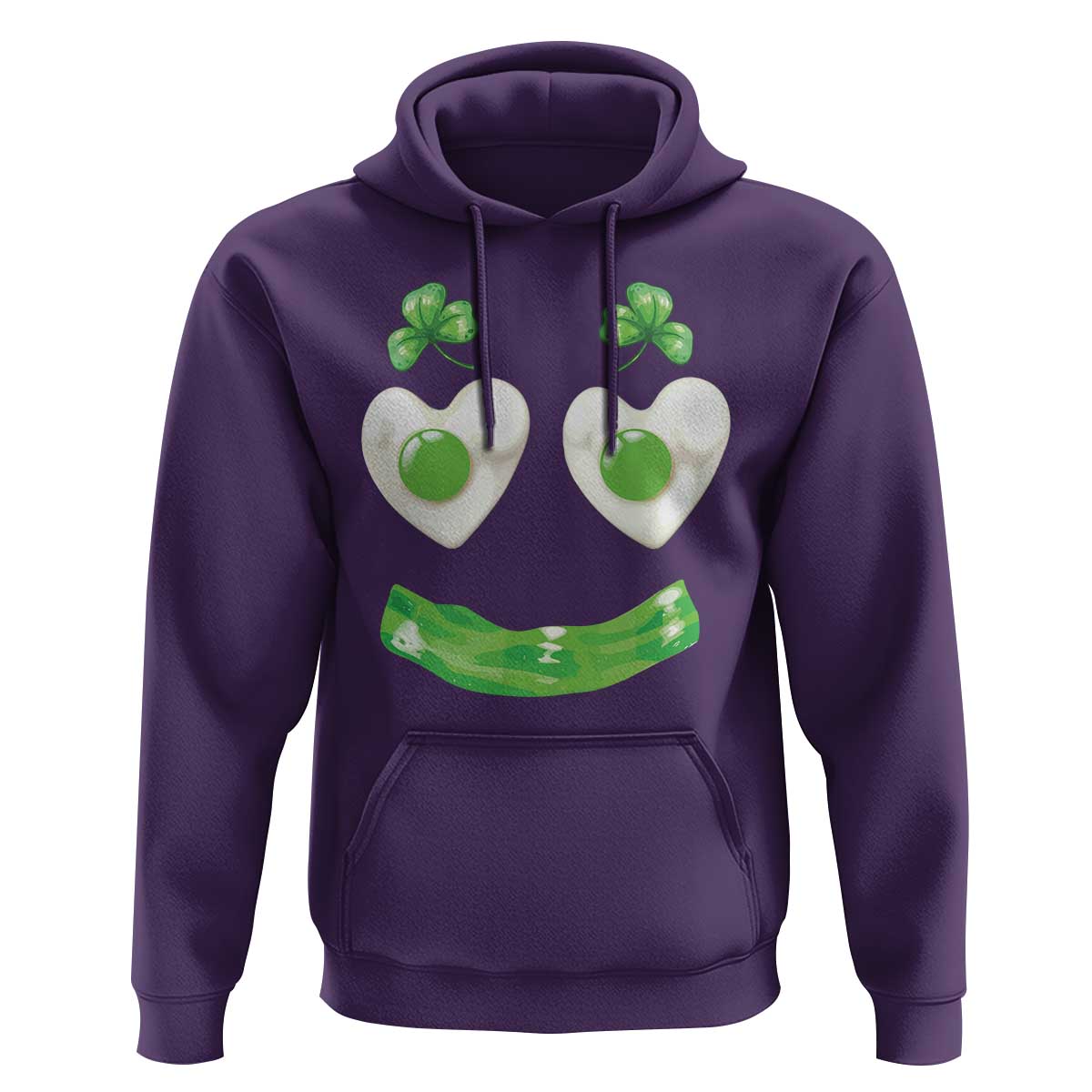 Funny Irish St Patricks Day Shamrock Hoodie Green Eggs Smile Brunch Breakfast