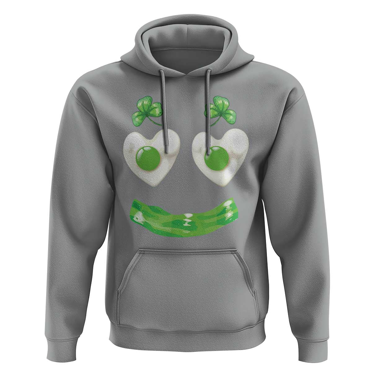 Funny Irish St Patricks Day Shamrock Hoodie Green Eggs Smile Brunch Breakfast