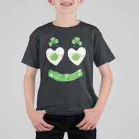 Funny Irish St Patricks Day Shamrock T Shirt For Kid Green Eggs Smile Brunch Breakfast
