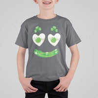 Funny Irish St Patricks Day Shamrock T Shirt For Kid Green Eggs Smile Brunch Breakfast