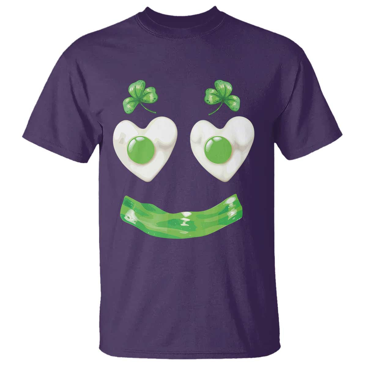 Funny Irish St Patricks Day Shamrock T Shirt Green Eggs Smile Brunch Breakfast