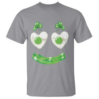 Funny Irish St Patricks Day Shamrock T Shirt Green Eggs Smile Brunch Breakfast