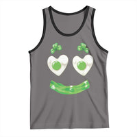 Funny Irish St Patricks Day Shamrock Tank Top Green Eggs Smile Brunch Breakfast