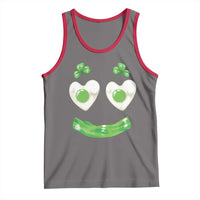 Funny Irish St Patricks Day Shamrock Tank Top Green Eggs Smile Brunch Breakfast
