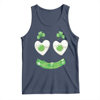 Funny Irish St Patricks Day Shamrock Tank Top Green Eggs Smile Brunch Breakfast