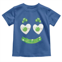Funny Irish St Patricks Day Shamrock Toddler T Shirt Green Eggs Smile Brunch Breakfast