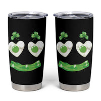 Funny Irish St Patricks Day Shamrock Tumbler Cup Green Eggs Smile Brunch Breakfast