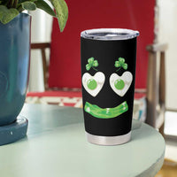 Funny Irish St Patricks Day Shamrock Tumbler Cup Green Eggs Smile Brunch Breakfast
