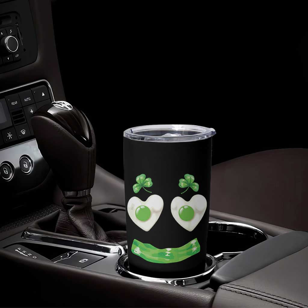 Funny Irish St Patricks Day Shamrock Tumbler Cup Green Eggs Smile Brunch Breakfast