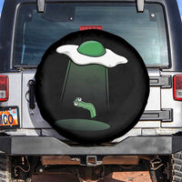 Funny Irish St Patricks Day Spare Tire Cover UFO Egg Bacon Abduction Funny