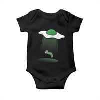 Funny Irish St Patricks Day Baby Onesie UFO Egg Bacon Abduction Funny