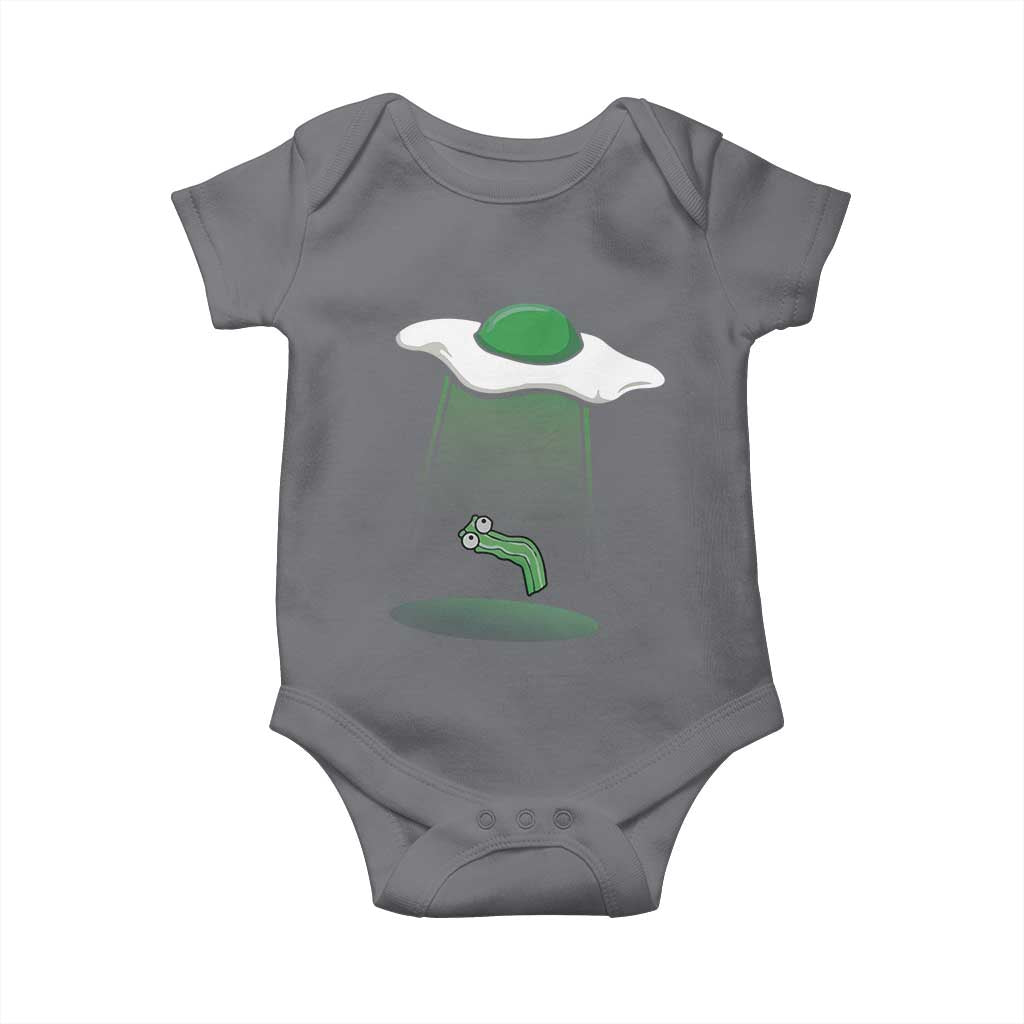 Funny Irish St Patricks Day Baby Onesie UFO Egg Bacon Abduction Funny