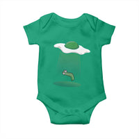 Funny Irish St Patricks Day Baby Onesie UFO Egg Bacon Abduction Funny