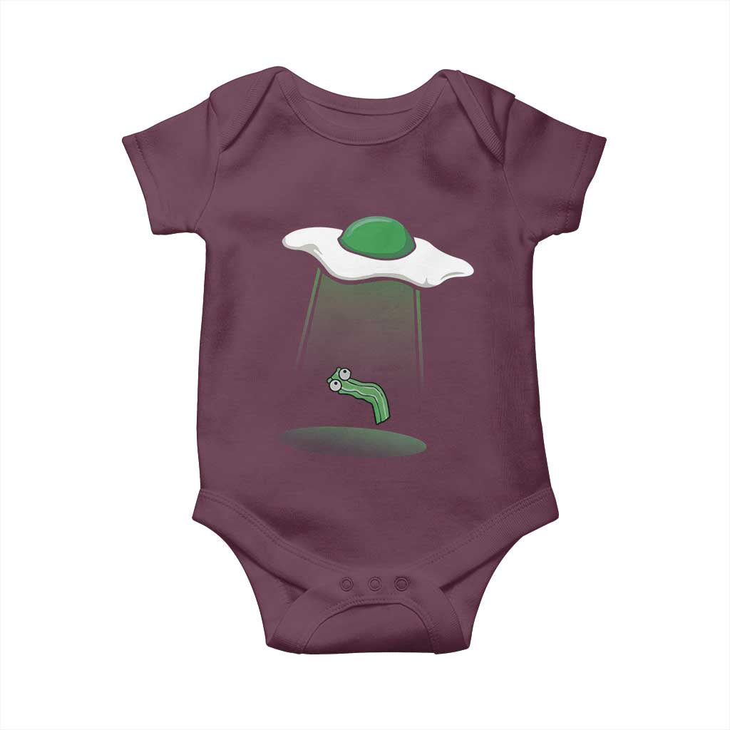 Funny Irish St Patricks Day Baby Onesie UFO Egg Bacon Abduction Funny