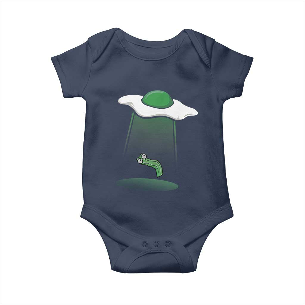 Funny Irish St Patricks Day Baby Onesie UFO Egg Bacon Abduction Funny