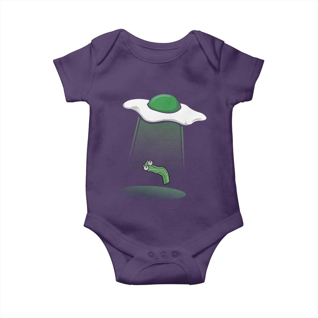 Funny Irish St Patricks Day Baby Onesie UFO Egg Bacon Abduction Funny