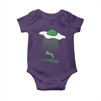 Funny Irish St Patricks Day Baby Onesie UFO Egg Bacon Abduction Funny