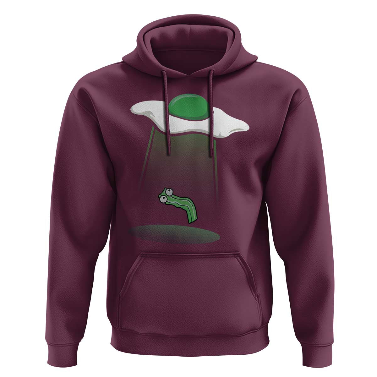 Funny Irish St Patricks Day Hoodie UFO Egg Bacon Abduction Funny
