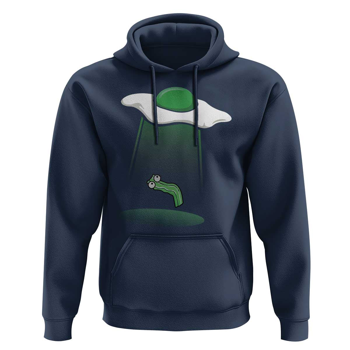 Funny Irish St Patricks Day Hoodie UFO Egg Bacon Abduction Funny