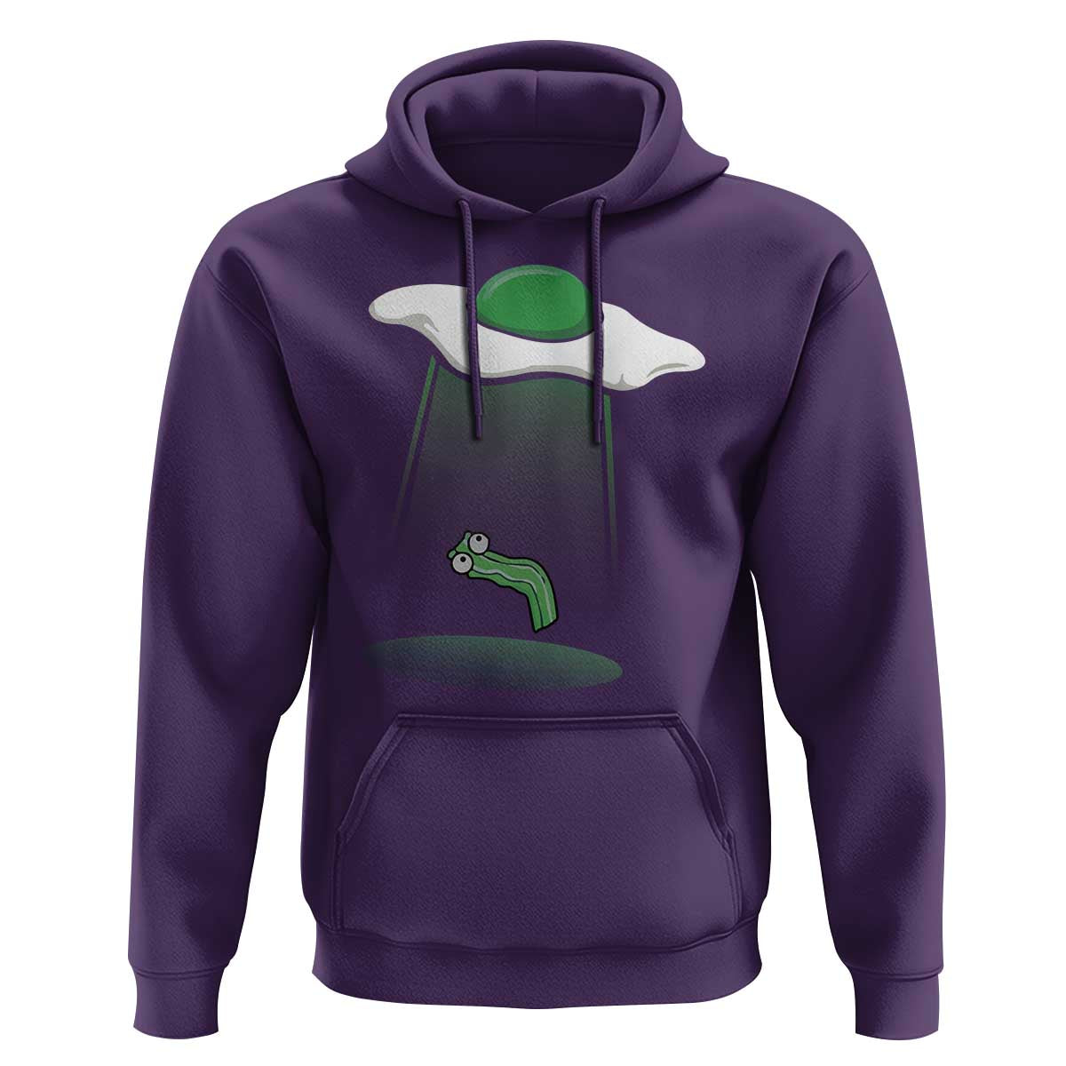 Funny Irish St Patricks Day Hoodie UFO Egg Bacon Abduction Funny