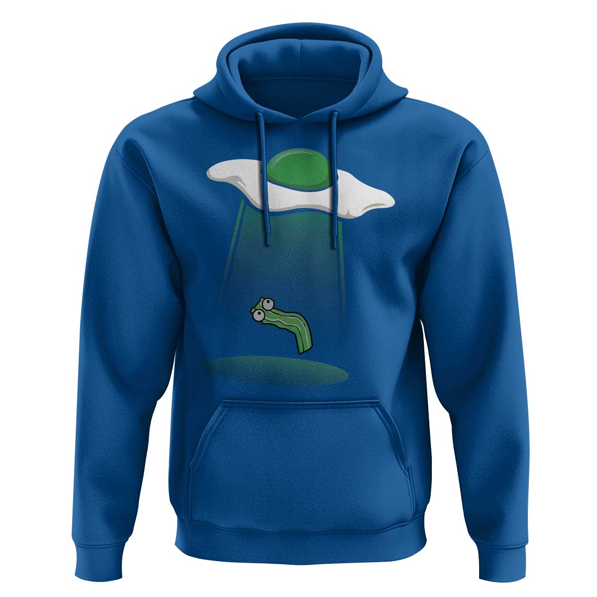 Funny Irish St Patricks Day Hoodie UFO Egg Bacon Abduction Funny