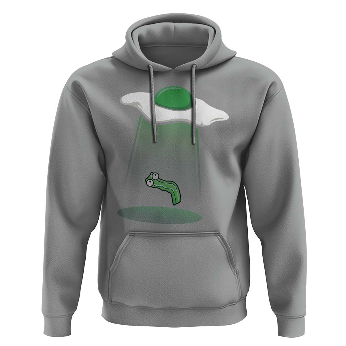 Funny Irish St Patricks Day Hoodie UFO Egg Bacon Abduction Funny