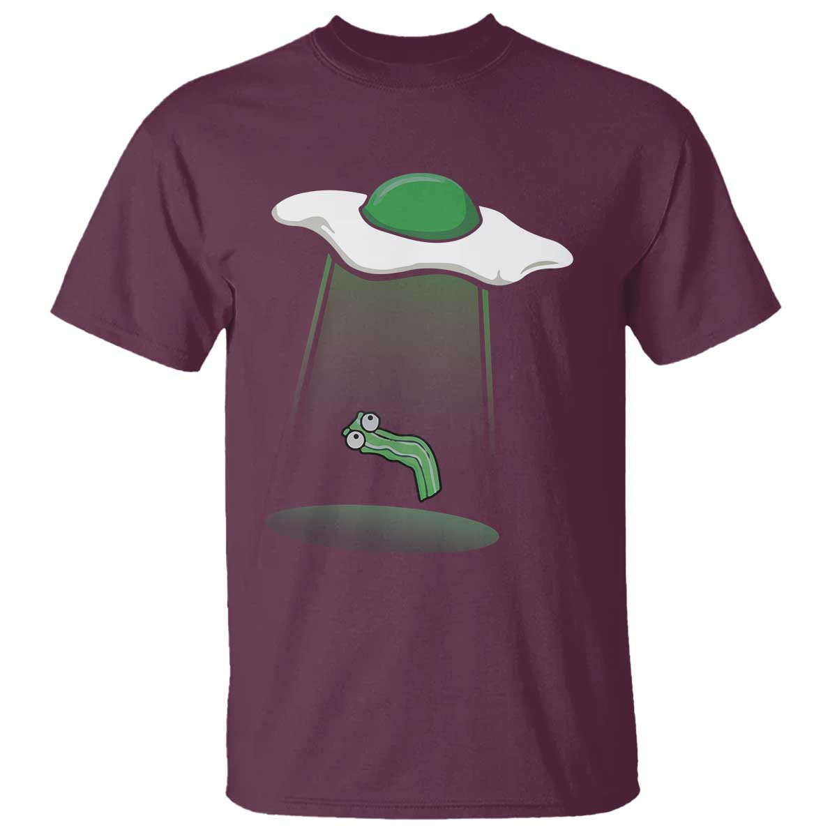 Funny Irish St Patricks Day T Shirt UFO Egg Bacon Abduction Funny